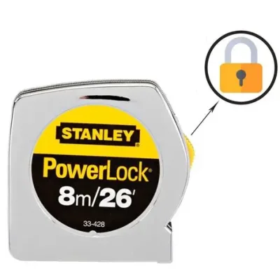 Huincha de Medir 8m/26' PowerLock STANLEY 33-428HT 2