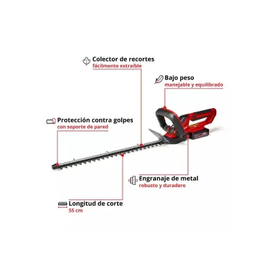 Kit Cortasetos Inalámbrico 18v Power X-change EINHELL 3410506 2