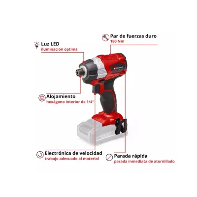 Atornillador De Impacto Inalámbrico 18v EINHELL 4510030 2