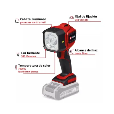 Linterna Inalámbrica 18v EINHELL 4514175 2