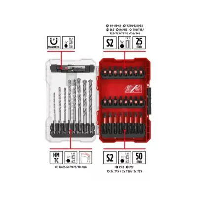 Set 33 Brocas Y Puntas Combinadas EINHELL 49118858 2