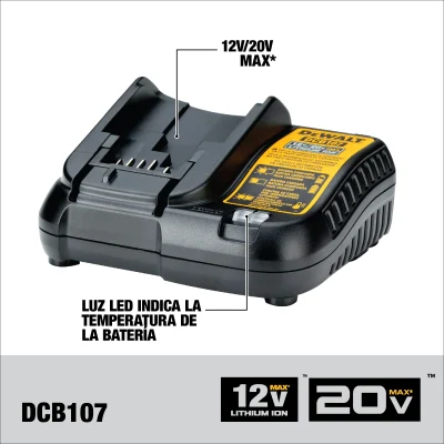 Kit Atornillador Drywall Con 2 Batería Y Cargador Inalambrico 20v Xr DEWALT DCF630D2-B2 2