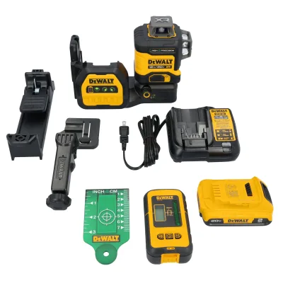 Nivel Láser De Alta Precisión 3 X 360° Verde Inalámbrico 20v Max Xr DEWALT DCLE34033D1 2