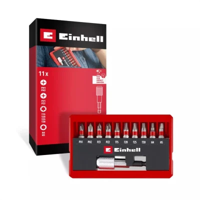Set de Puntas 11 Piezas con Portapuntas Magnético de Cambio Rápido 25 mm Pocket Set EINHELL 49118663 2