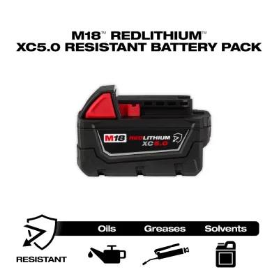 Batería Resistente al aceite  XC 5.0  M18 MILWAUKEE 48-11-1850R 2
