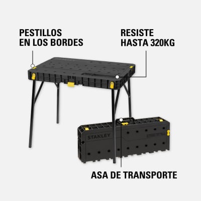 Mesa De Trabajo Plegable portatil STANLEY STST83492-1 4