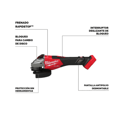 Esmeril Angular Inalámbrico M18 FUEL 4-1/2