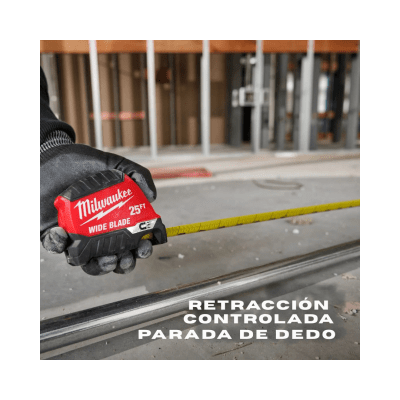 Huincha Métrica Magnética Hoja Ancha 8 m/26 pies MILWAUKEE 48-22-1226M 3