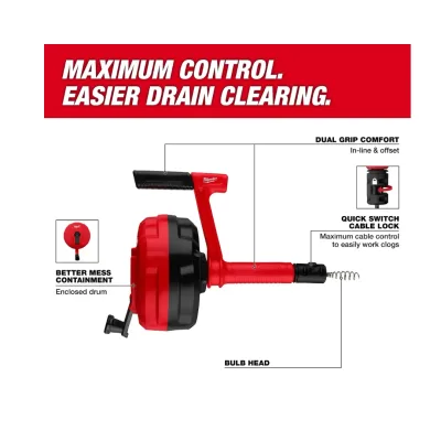 Destapadora De Cañerias Manual MILWAUKEE 48-22-5760 3