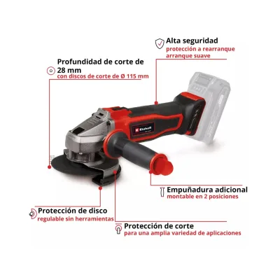 Esmeril Angular Inalámbrica 4-1/2