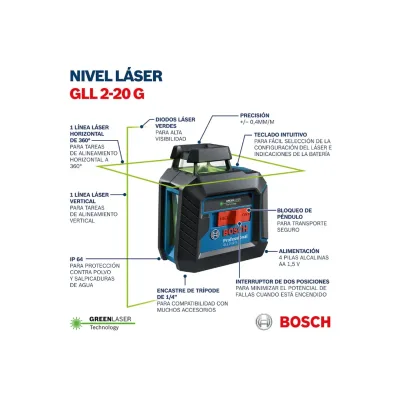 Nivel Láser BOSCH GLL 5-50 X 0601065001000 3