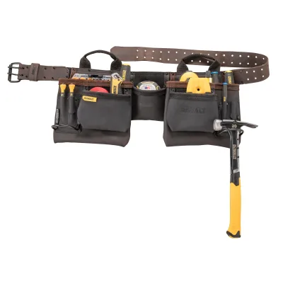Cinturón Porta Herramientas Profesional De Cuero DEWALT DWST550112 3