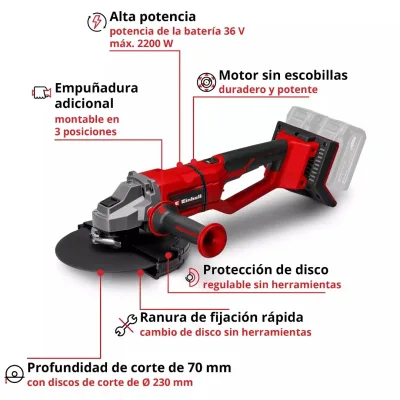 Esmeril Angular Inalámbrico 9