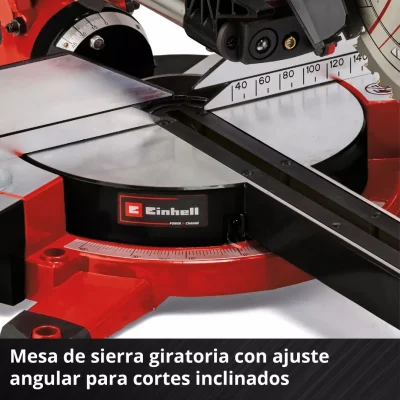 Sierra Ingleteadora Deslizante 210mm 3.800 RPM 18V Power X-Change EINHELL 4300880 3