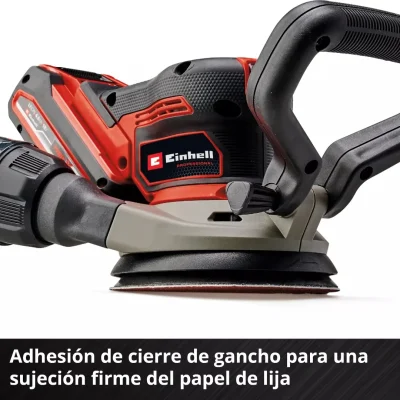Lijadora Rotorbital Inalámbrica 125mm 6.000-24.000 RPM Brushless 18V Power X-Change EINHELL 4462020 3