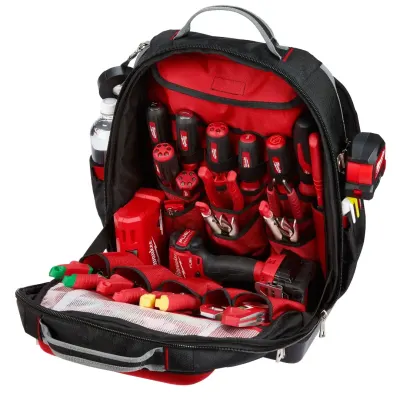 Mochila Jobsite Ultimate 48 Bolsillos 1680D Negro/Rojo MILWAUKEE 48-22-8201 3