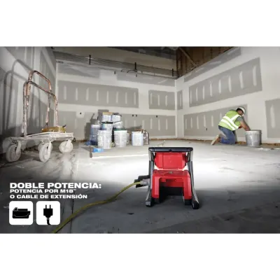 Luz de Área Flood Doble Alimentación 4.000 Lúmenes M18 ROVER MILWAUKEE 2366-20 3