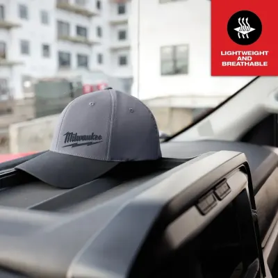 Gorra Ajustada WORKSKIN Gris Oscuro S/M MILWAUKEE 507DG-SM 4