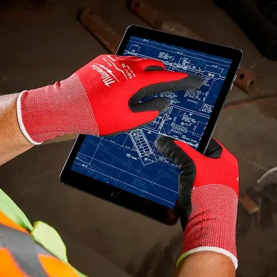 Guantes Bañados en Nitrilo Anticorte Nivel A1 Talla M MILWAUKEE 48-22-8901B 4