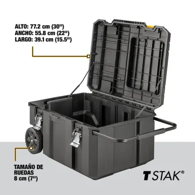Baúl Para Herramientas Con Ruedas Tstak DEWALT DWST17871-1 4