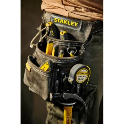 Bolsa para Clavos con Soporte para Martillo Cuero STANLEY STST1-80114 4