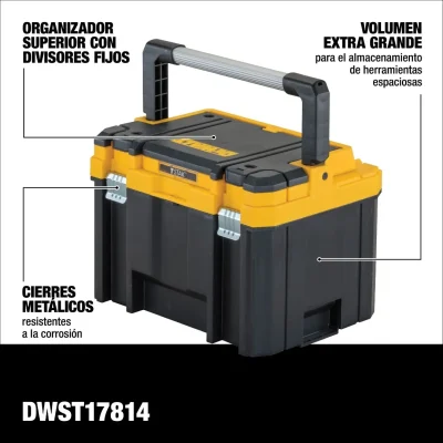 Caja Profunda con Mango Largo 30 L IP54 TSTAK 2.0 DEWALT DWST83343-1 4