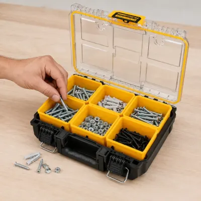 Organizador Compacto Mediano  Ancho TOUGHSYSTEM 2.0 DEWALT DWST83392-1 4