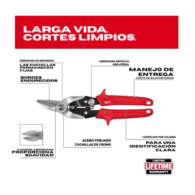Set De Tijeras De Aviación 3 Piezas MILWAUKEE 48-22-456 5