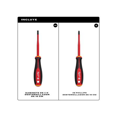 Set De Destornilladores Aislados 1000 V MILWAUKEE 48-22-2207 5