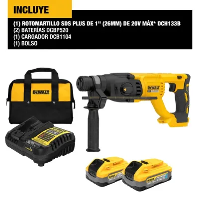 Kit De Rotomartillo Sds-plus Inalambrico 20v DEWALT DCH133H2-B2 5