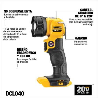 Kit De 4 Herramientas Inalámbrico 20v Xr DEWALT DCK433D2-B2 5