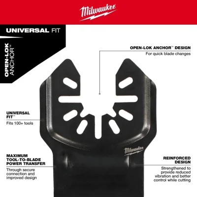 Set de Hojas para Multiherramienta Oscilante 9 Piezas OPEN-LOK™ MILWAUKEE 49-10-9113 5