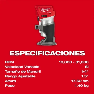 Rebajadora Compacta 1/4