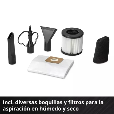 Aspiradora Polvo y Agua Inalámbrica 10 L 180 mbar Brushless Professional Power X-Change EINHELL 2347155 7
