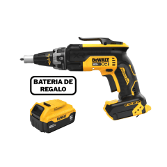 Atornillador Drywall Inalámbrico 20v XR + Batería de  5AH DEWALT DCF630BB3-BS