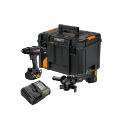 Kit Taladro Percutor + Esmeril Angular 125mm Brushless 20V XR Edición McLaren DEWALT DCK2223MP2T-B2