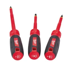Set Destornilladores Aislados 1000V 3 Piezas MILWAUKEE 48-22-2202