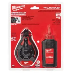 Tizador de Línea Gruesa 30.5m con Tiza Roja MILWAUKEE 48-22-3986