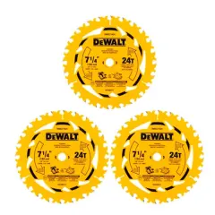 Pack 3 Discos para Sierra Circular 7-1/4
