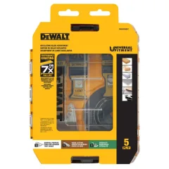 Set de Accesorios para Herramienta Oscilante Uso General 5 Piezas con ToughCase DEWALT DWA425GSET