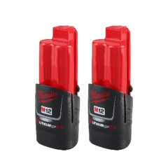 Pack 2 Baterías Compactas REDLITHIUM CP2.0 12V M12 MILWAUKEE 48-11-2422