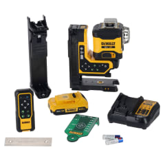 Kit Nivel Láser Control Remoto 3 Líneas 360° 20v Dcle34035d1