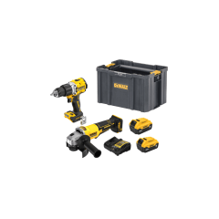 Kit de Taladro mas Esmeril Brushless 20v DEWALT
