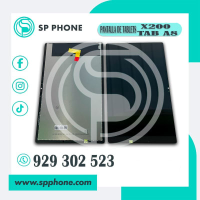 Lcd + Tactil Samsung Tablet Samsung SM-X200 Galaxy Tab A8 Negro