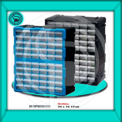 Organizador 60 Compartimientos ( Doble soporte )
