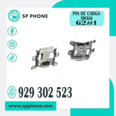 Zócalo = Pin de Carga MOTO G2 v.2