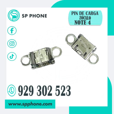 Zócalo = Pin de Carga SAMSUNG NOTE 4