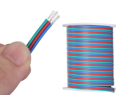 Cable RGB 3x22awg 0.64mm, 100mt