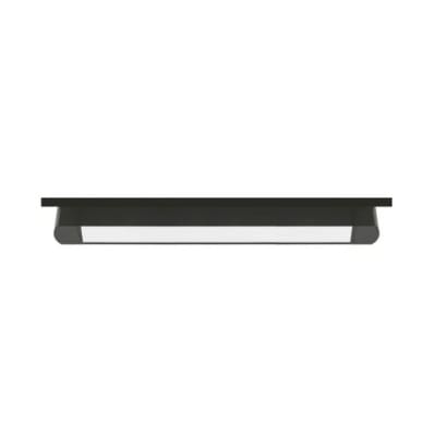 Foco Riel Monofásico Negro 30W 3000K Luz Cálida 220V Empavonado Móvil