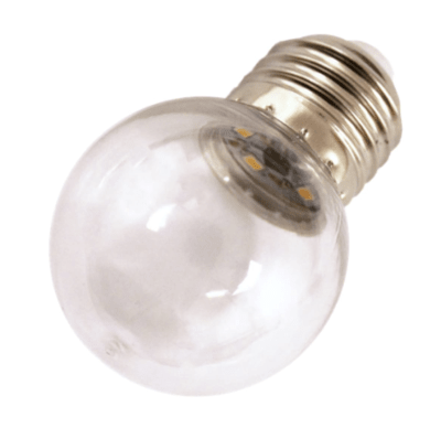Ampolleta Decorativa SMD tipo Bola Transparente E27 G45 220V 3W 3000K